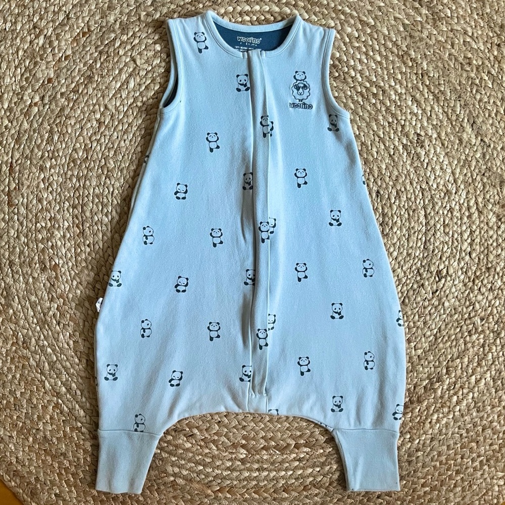 Woolino sleep sack - wool and organic cotton 4 season footed sleep bag 6-18M